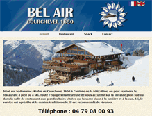 Tablet Screenshot of belair-courchevel.com